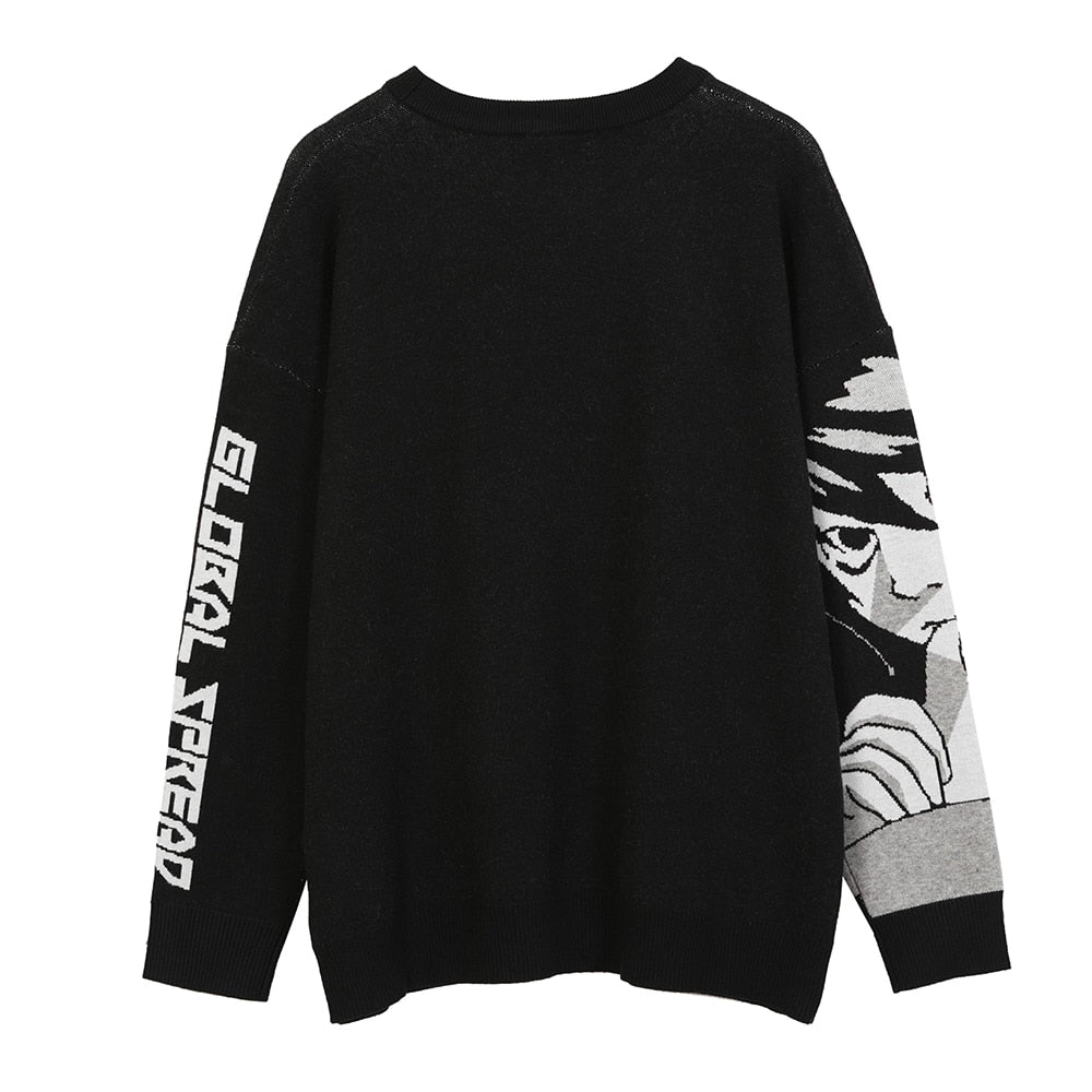 Knitted Harajuku winter women's sweater by eprolo featuring Amane Misa design, cozy and stylish for cold weather.