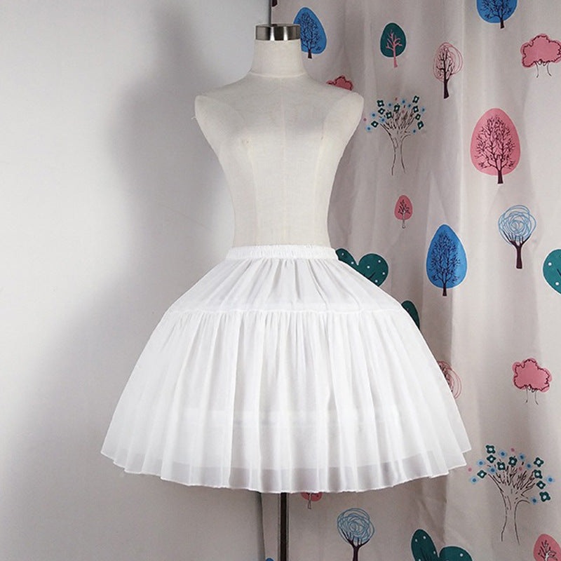 Eprolo Lolita Petticoat 45cm, crinoline tulle skirt with layered design, showcasing volume and soft fabric for Lolita fashion outfits.