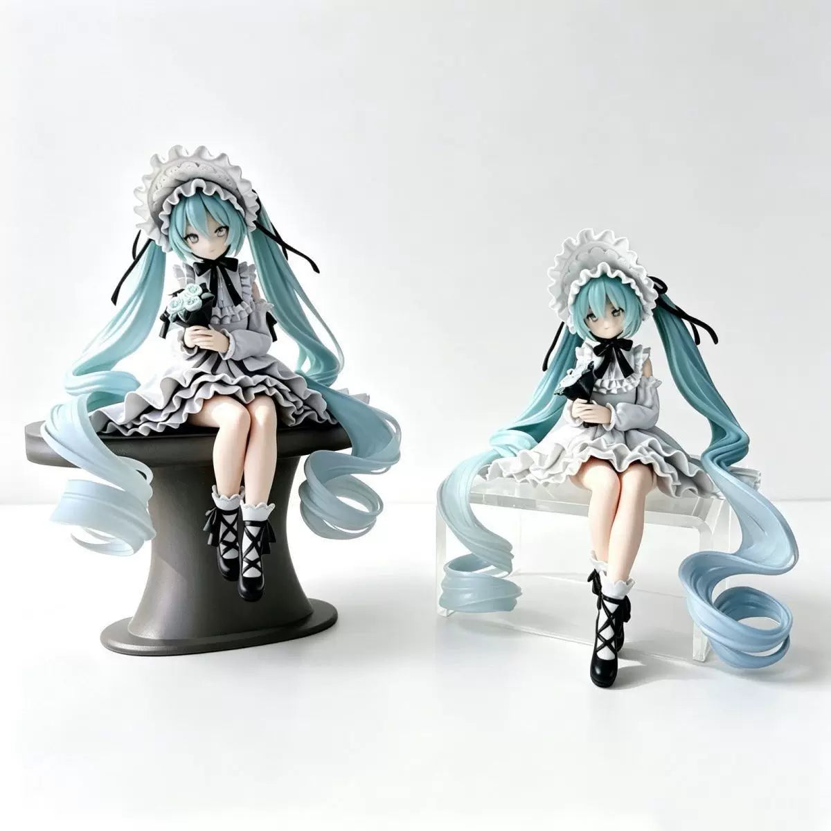 Hatsune Miku retro model figure by Shadora, detailed anime-style collectible figurine with vibrant blue hair and iconic pose