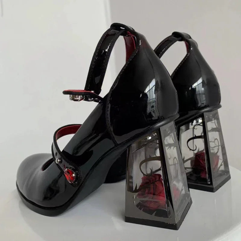 Elegant Gül Topuklu Zarif Mary Jane ayakkabı by eprolo, featuring a stylish design with a comfortable heel and classic strap.