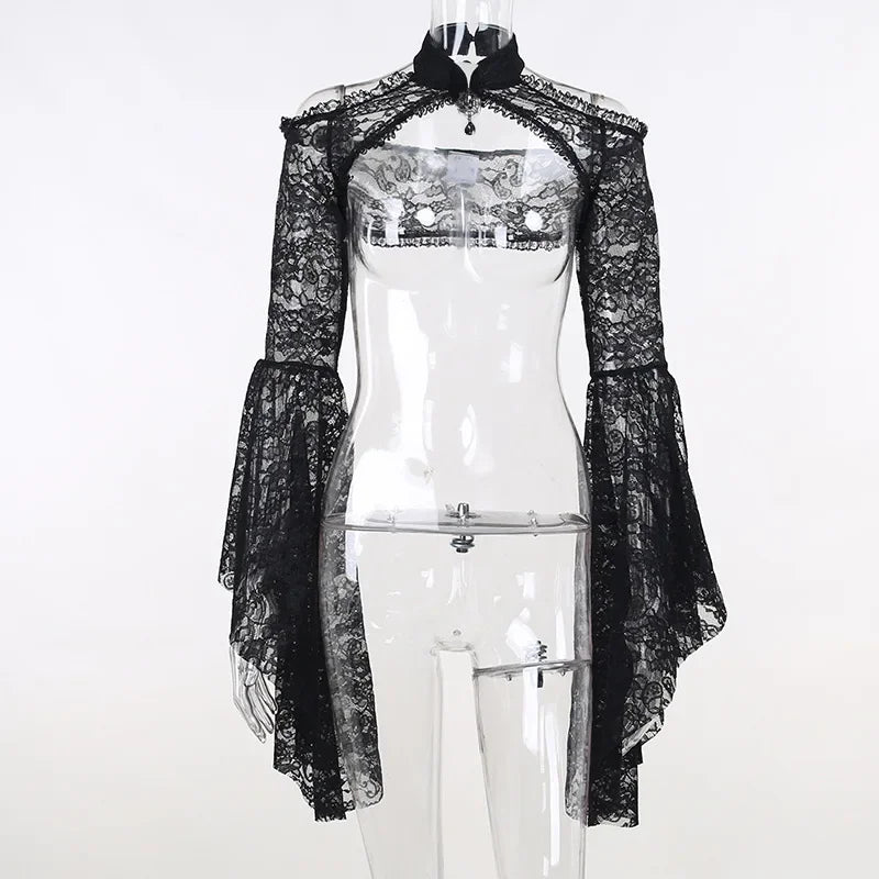 Gotik Dantel File Bolero