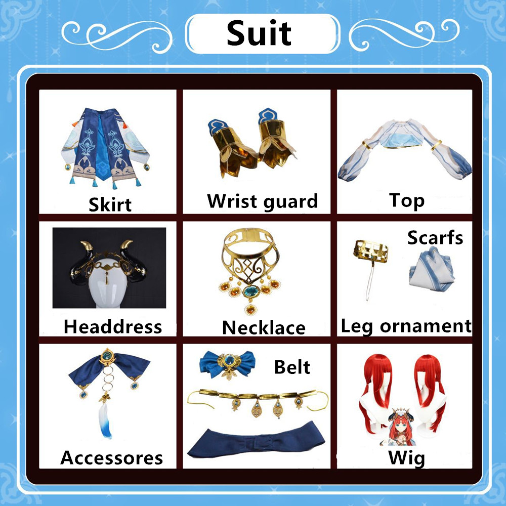 Nilou Cosplay (&Peruk) Yüksek Kalite