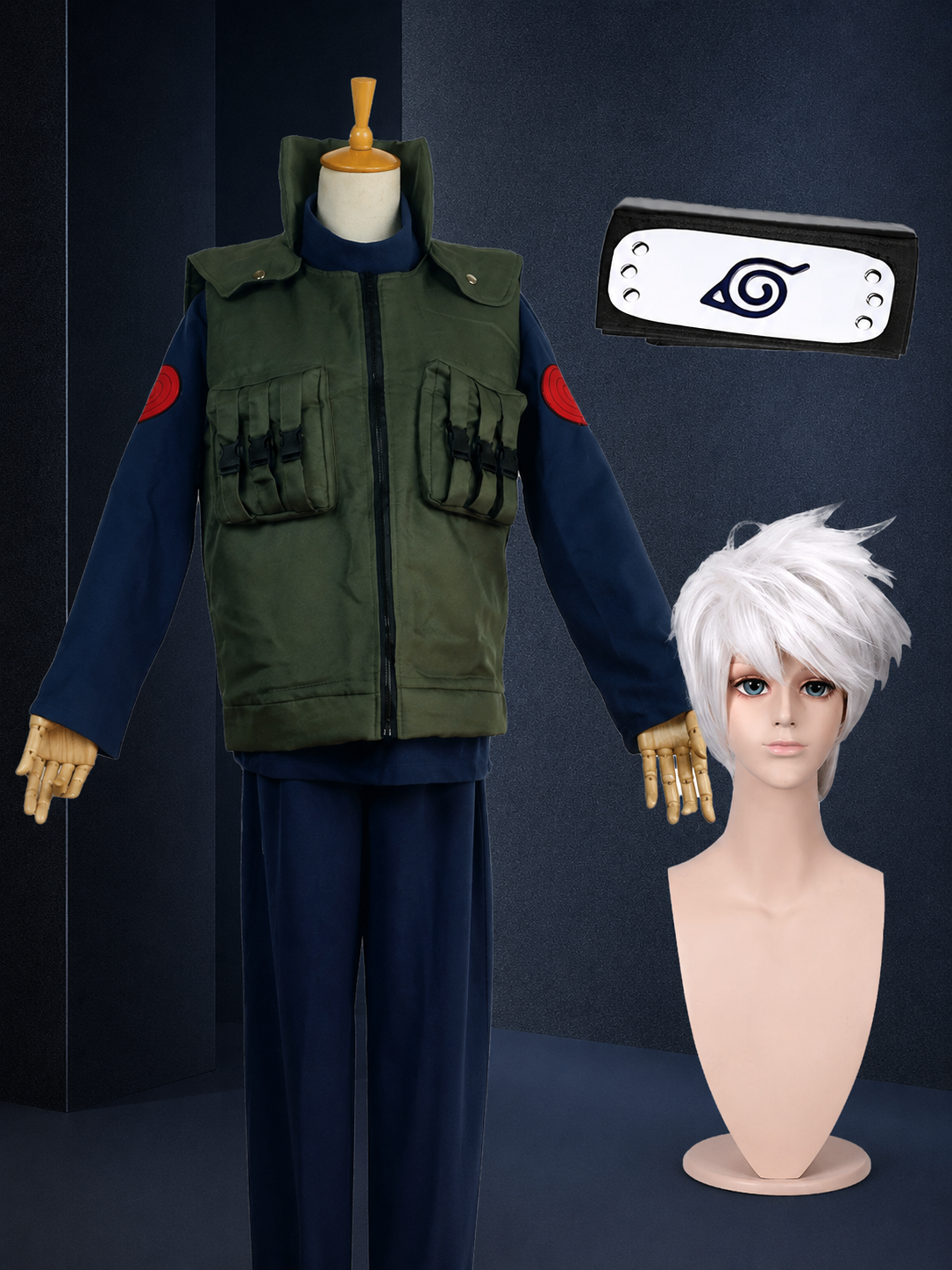 Kakashi Hatake Cosplay (&Peruk) - Naruto