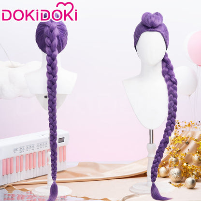 Shadora Rumi Peruk KPop Demon Hunters costume wig with long, dark, flowing hair and detailed styling.