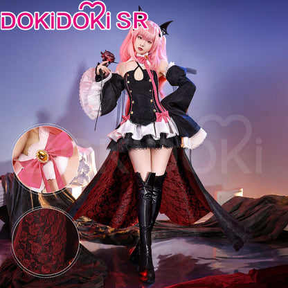 High-quality Krul Tepes cosplay costume and wig from Seraph of the End by Shadora, featuring detailed costume and crimson wig.