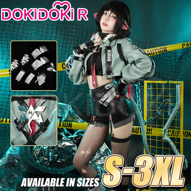 Shadora Jane Doe cosplay with matching wig, featuring detailed costume and styled peruk for a realistic look.