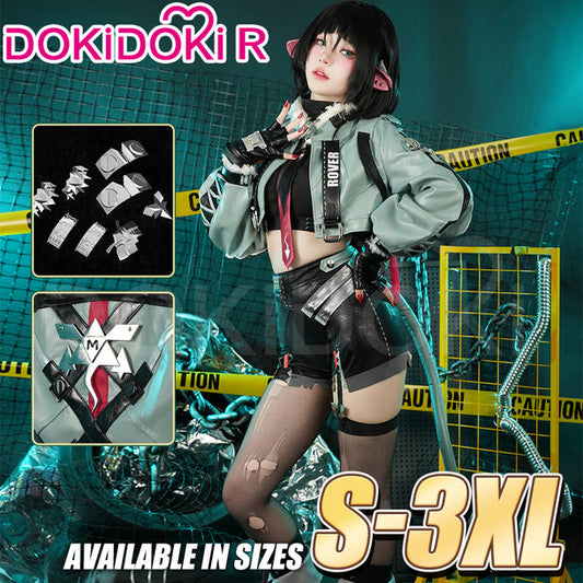 Shadora Jane Doe cosplay with matching wig, featuring detailed costume and styled peruk for a realistic look.