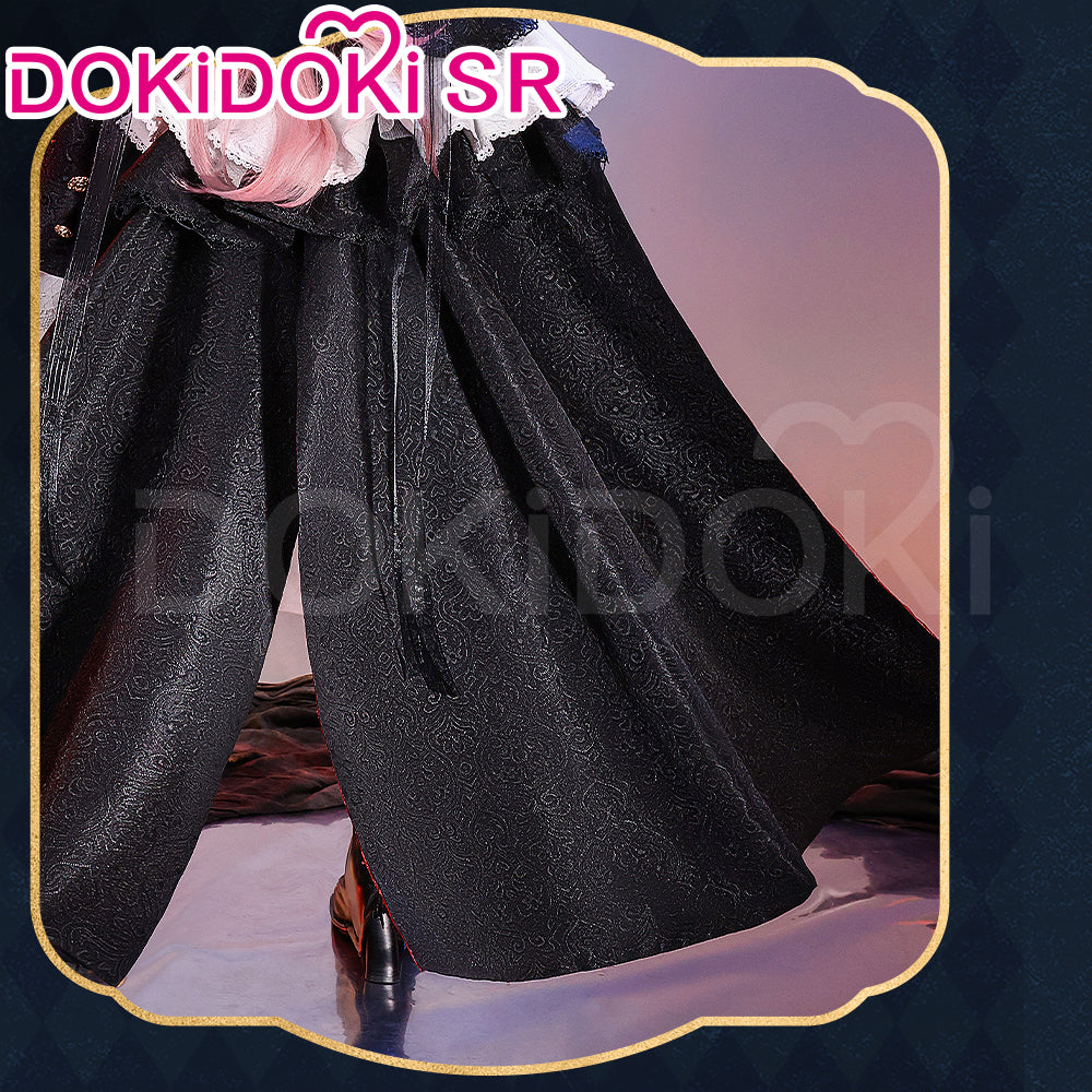 High-quality Krul Tepes cosplay costume and wig from Seraph of the End, featuring detailed costume and crimson wig by Shadora.