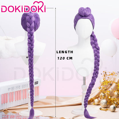 Shadora Rumi Peruk KPop Demon Hunters wig featuring long dark hair with layered styling and subtle waves.