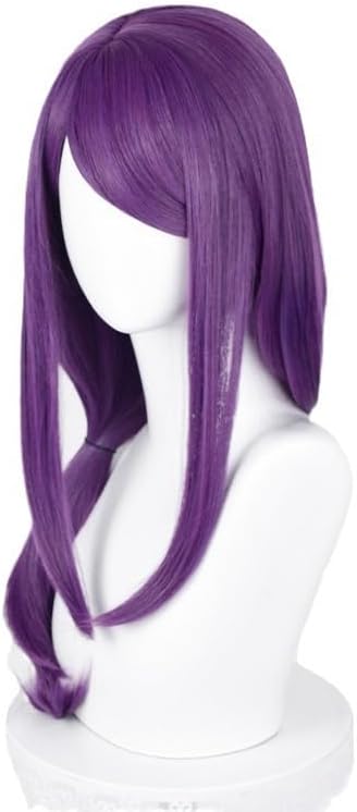 Shadora Rize Kamishiro Tokyo Ghoul cosplay wig with long black hair and styled bangs on a mannequin head.