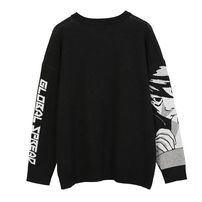 Knitted Harajuku winter women's sweater by eprolo featuring Amane Misa design, cozy and stylish for cold weather.