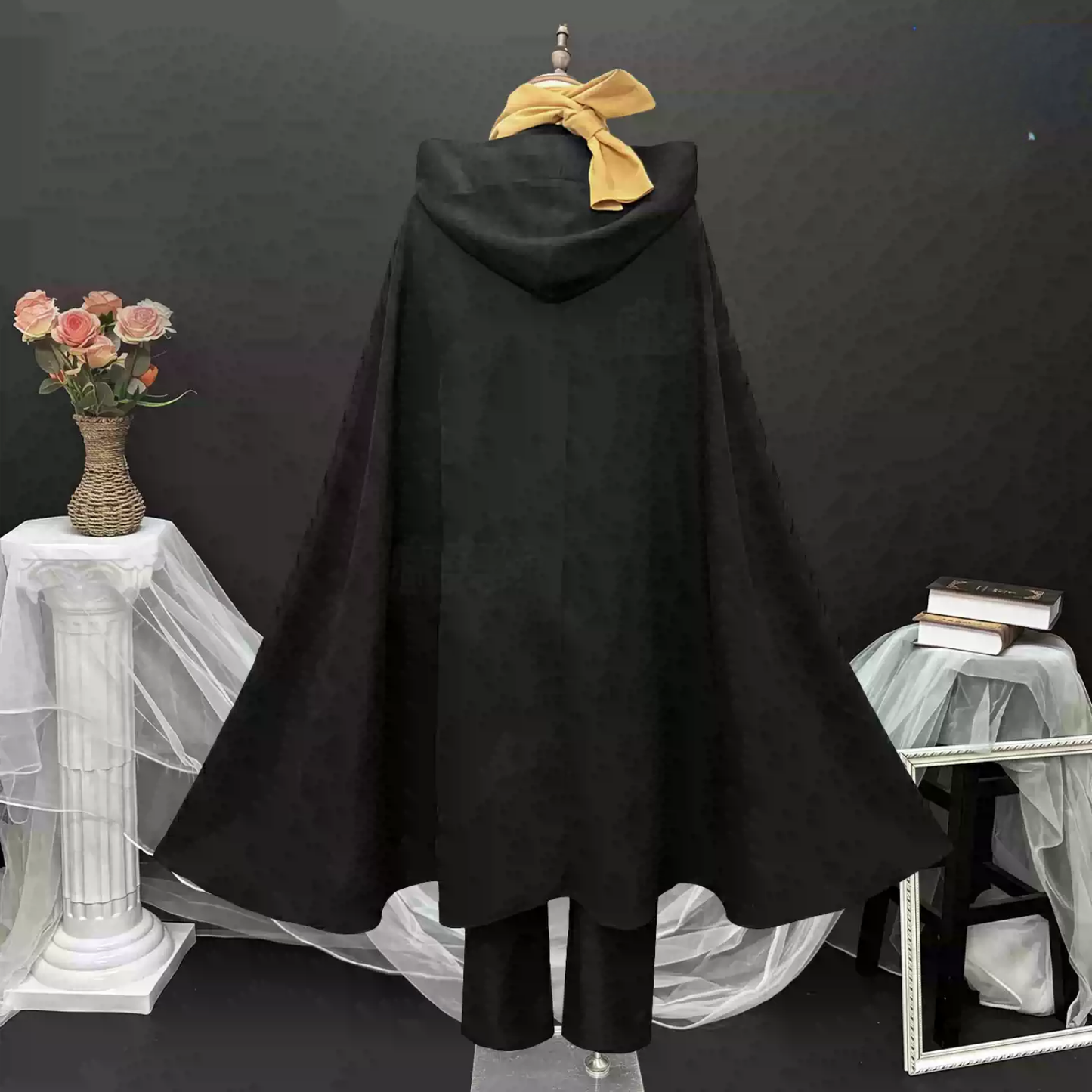 Subaru cosplay costume with wig from Re:Zero, displayed in a detailed image showcasing the character's outfit and hairstyle.