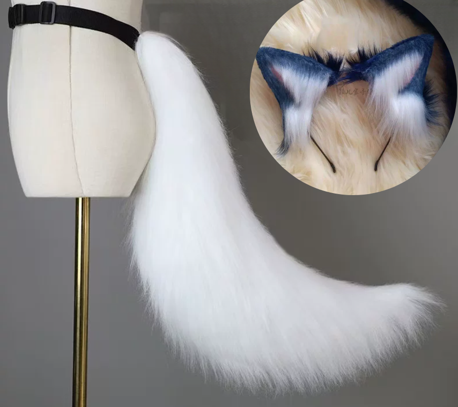 High-quality Ahri cosplay costume with wig by Shadora, featuring detailed character design and vibrant colors.