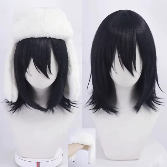 Fyodor Cosplay costume and wig from Bungo Stray Dogs, featuring detailed clothing and styled wig by Shadora.