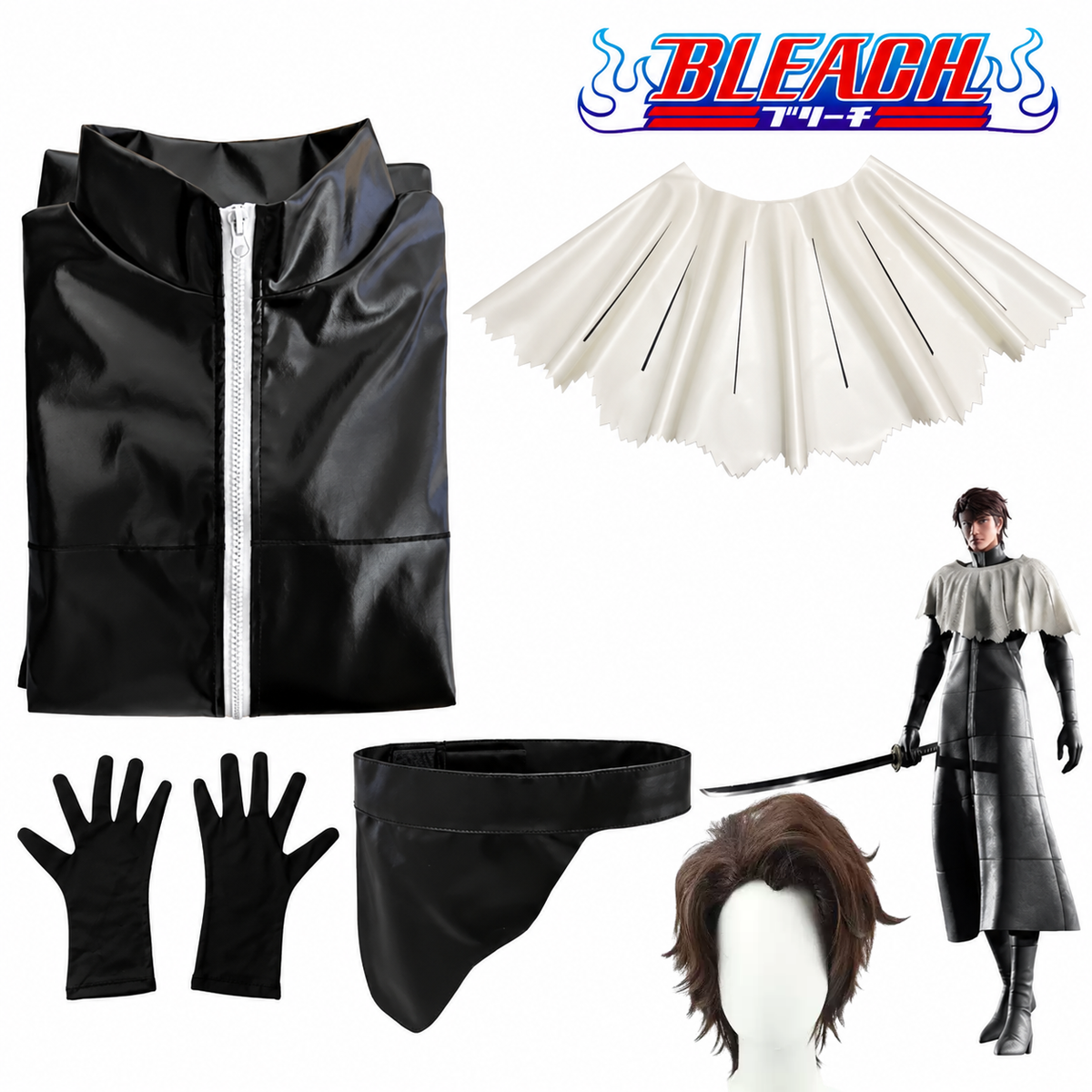 Sosuke Aizen Cosplay (&Peruk) - Bleach