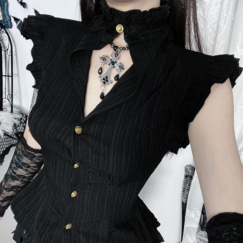 Vintage Dar Kesim Gömlek by eprolo featuring traditional patterns and a relaxed fit, displayed on a mannequin.
