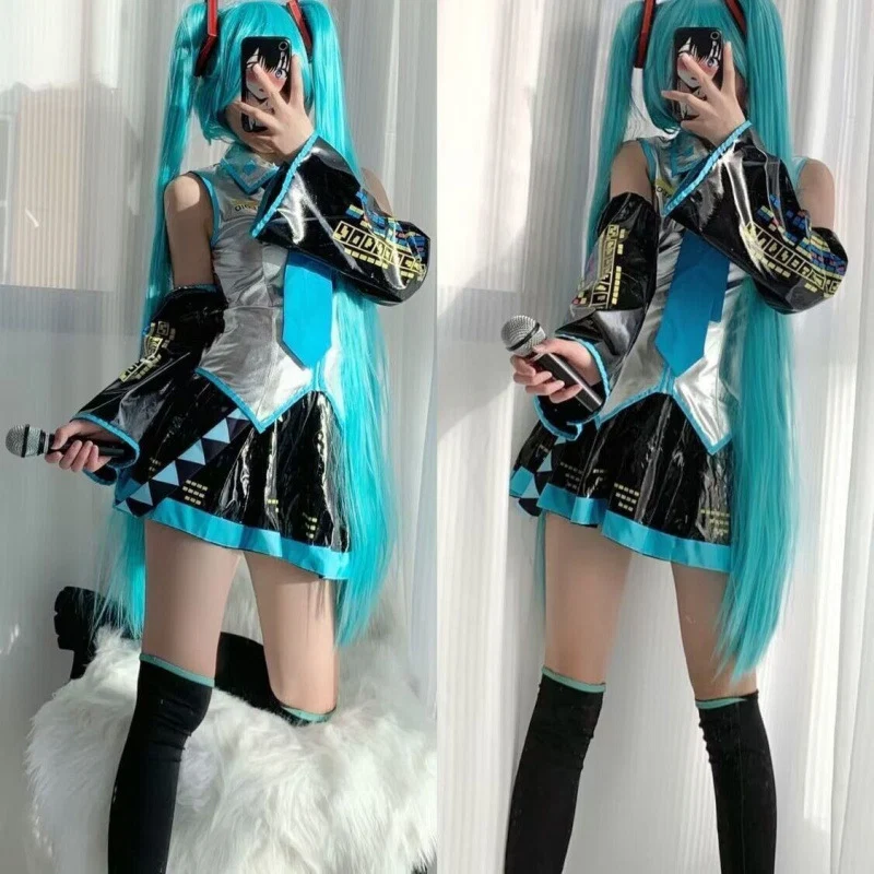 S Beden Hatsune Miku Kostüm+Peruk