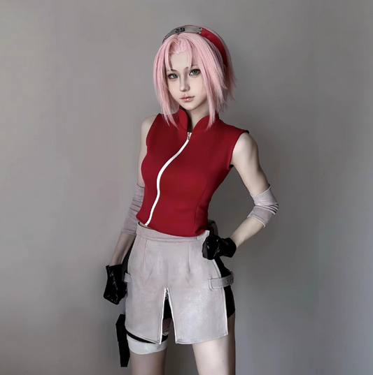 XL Beden - Sakura Haruno Kostüm+Peruk