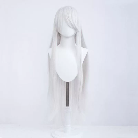 80Cm Gümüş Beyazı Peruk