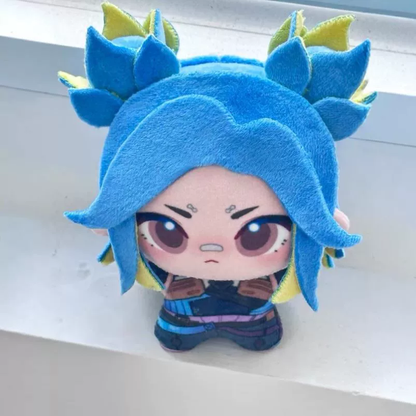 Shadora Valorant plush toys featuring colorful character designs on soft fabric, ideal for collectors and fans.