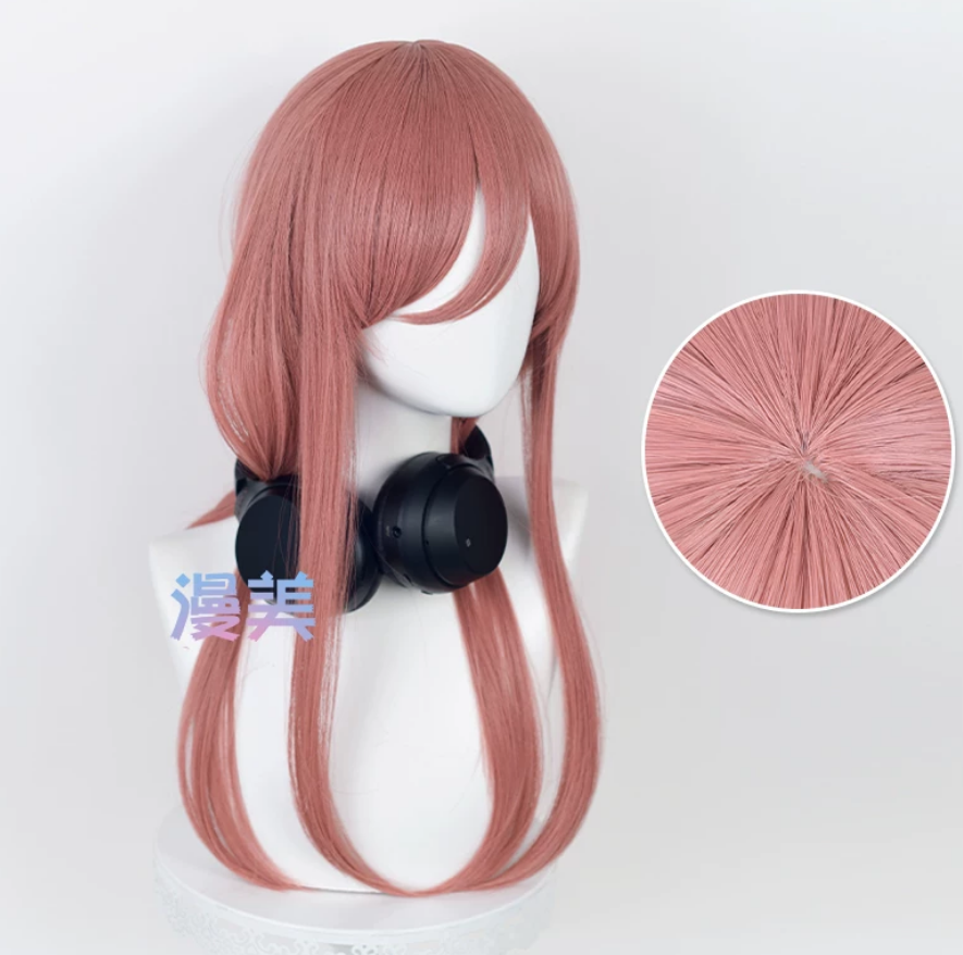 Shadora Miku Nakano wig, long pink anime-style hair with twin tails, suitable for cosplay or costume use.