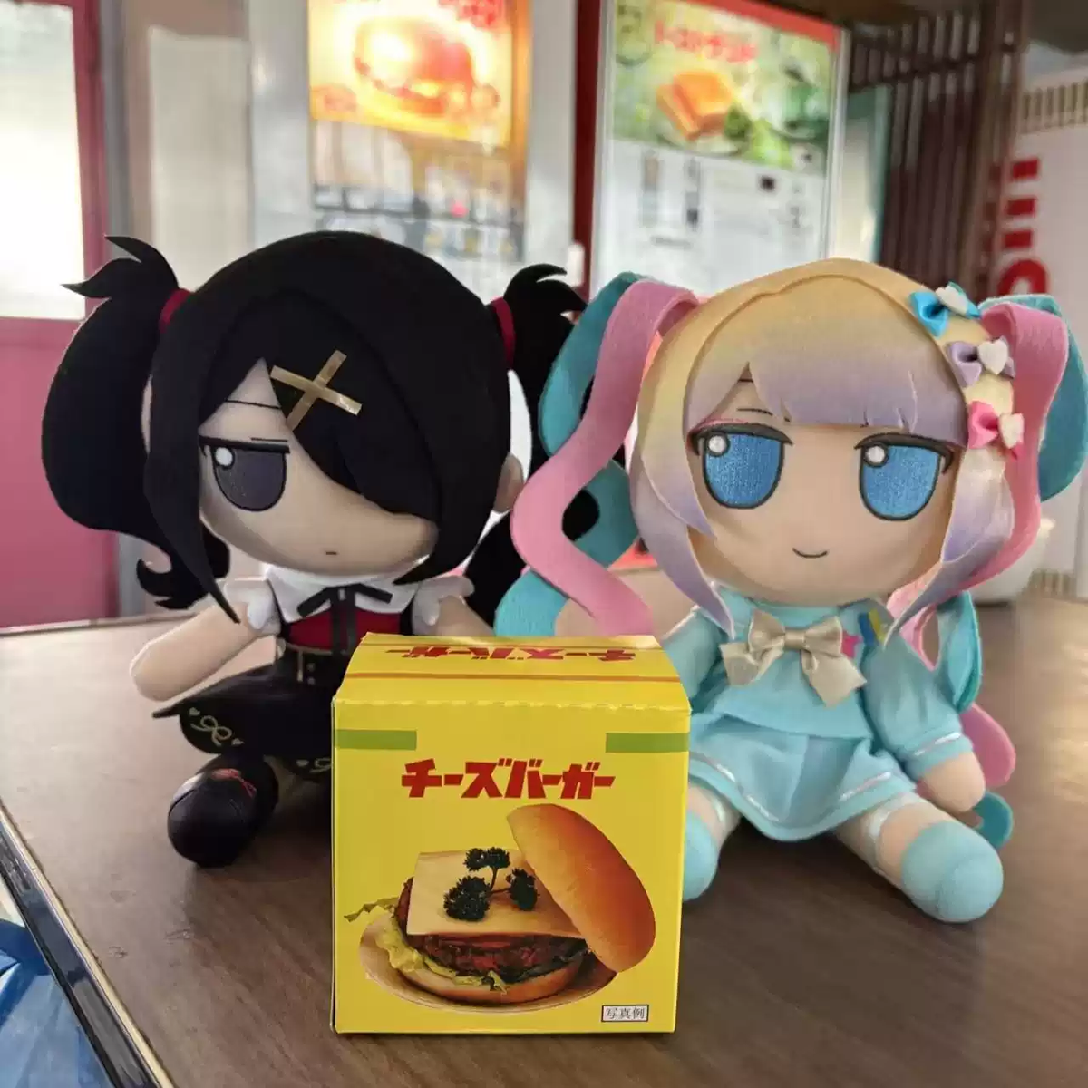 Shadora Kangel & Ame Chan plush toy with soft, colorful fabric and detailed character features, perfect for cuddling.