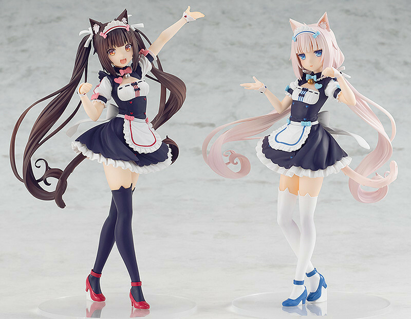 Shadora Chocola and Vanilla Nekopara figurines with detailed character designs and vibrant colors, displayed against a plain background.