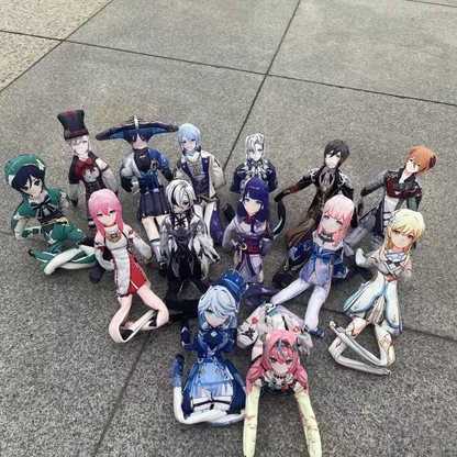 Shadora Genshin Impact Kedi Peluşlar plush toys featuring cute, soft feline characters from the game, with colorful details.