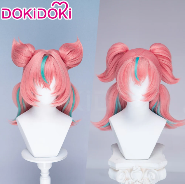 Shadora Aria cosplay costume with matching wig from Zenless Zone Zero, featuring detailed fabric and vibrant colors.