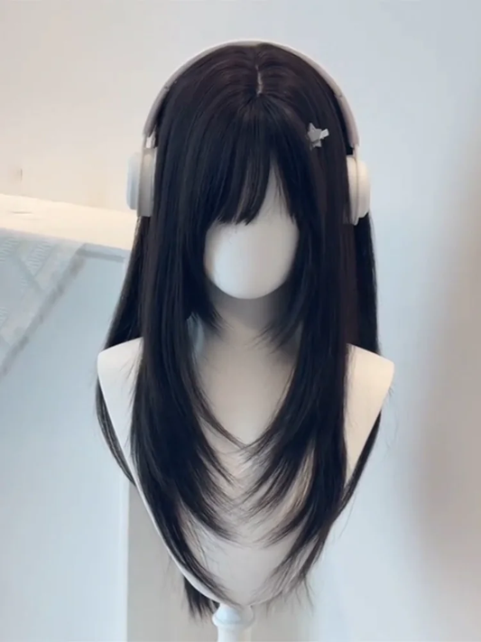 Koyu Kahverengi Peruk 70Cm
