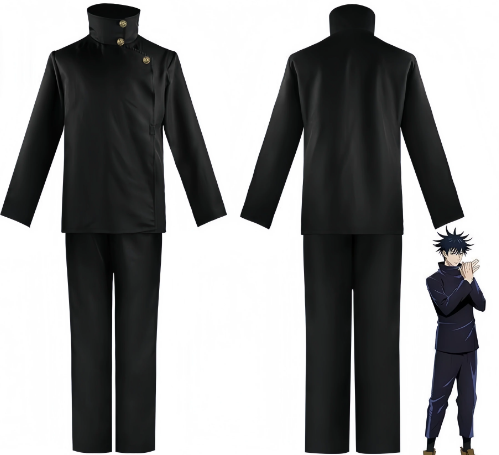Shadora Megumi Cosplay with wig from Jujutsu Kaisen, featuring detailed costume and styled hair for accurate character portrayal.