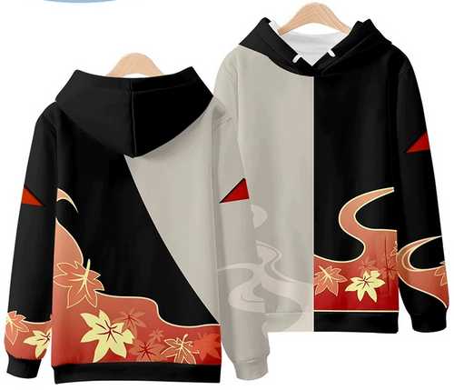 Shadora Kazuha hoodie featuring a comfortable fit, soft fabric, and stylish design, shown in a front view with a casual look.