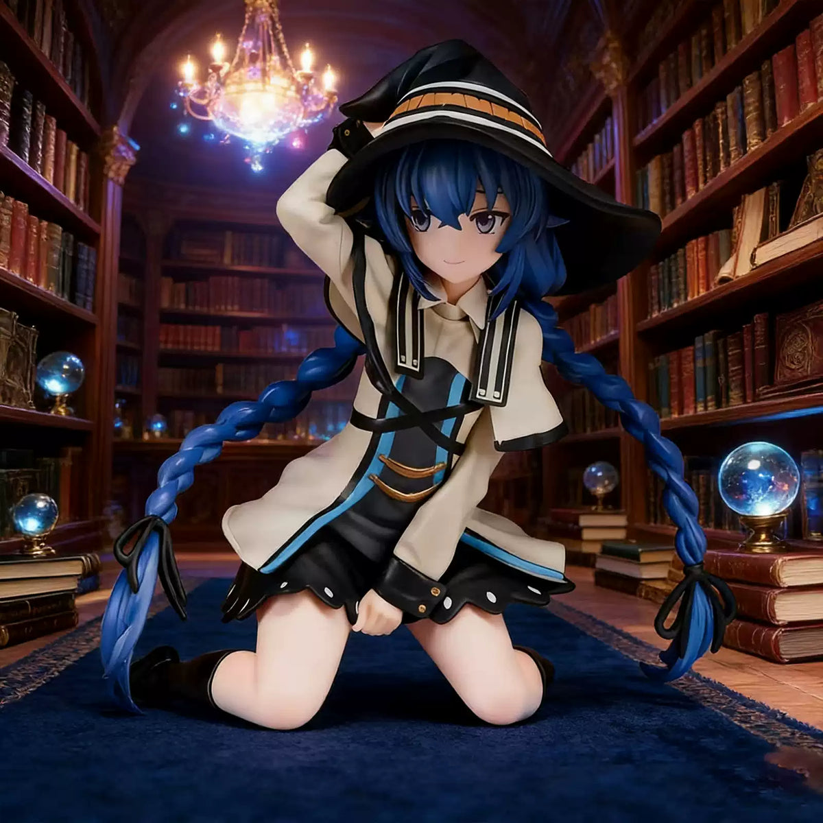 Shadora Roxy Figür from Mushoku Tensei anime, detailed figure showcasing Roxy's costume and pose on a neutral background