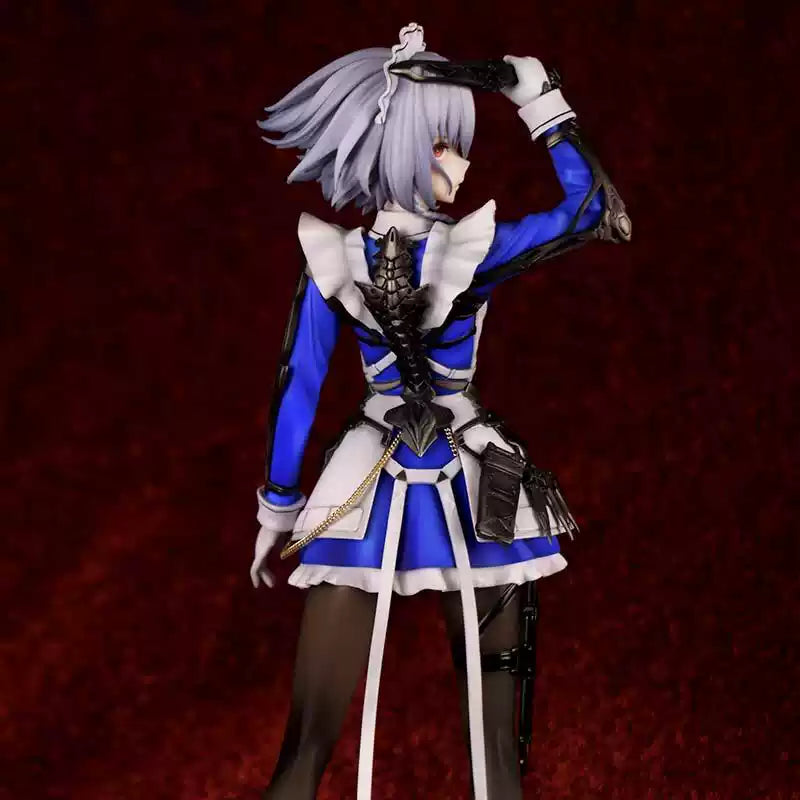 Sakuya Izayoi figure from Touhou series by Shadora, detailed anime-style character with silver hair and maid outfit.