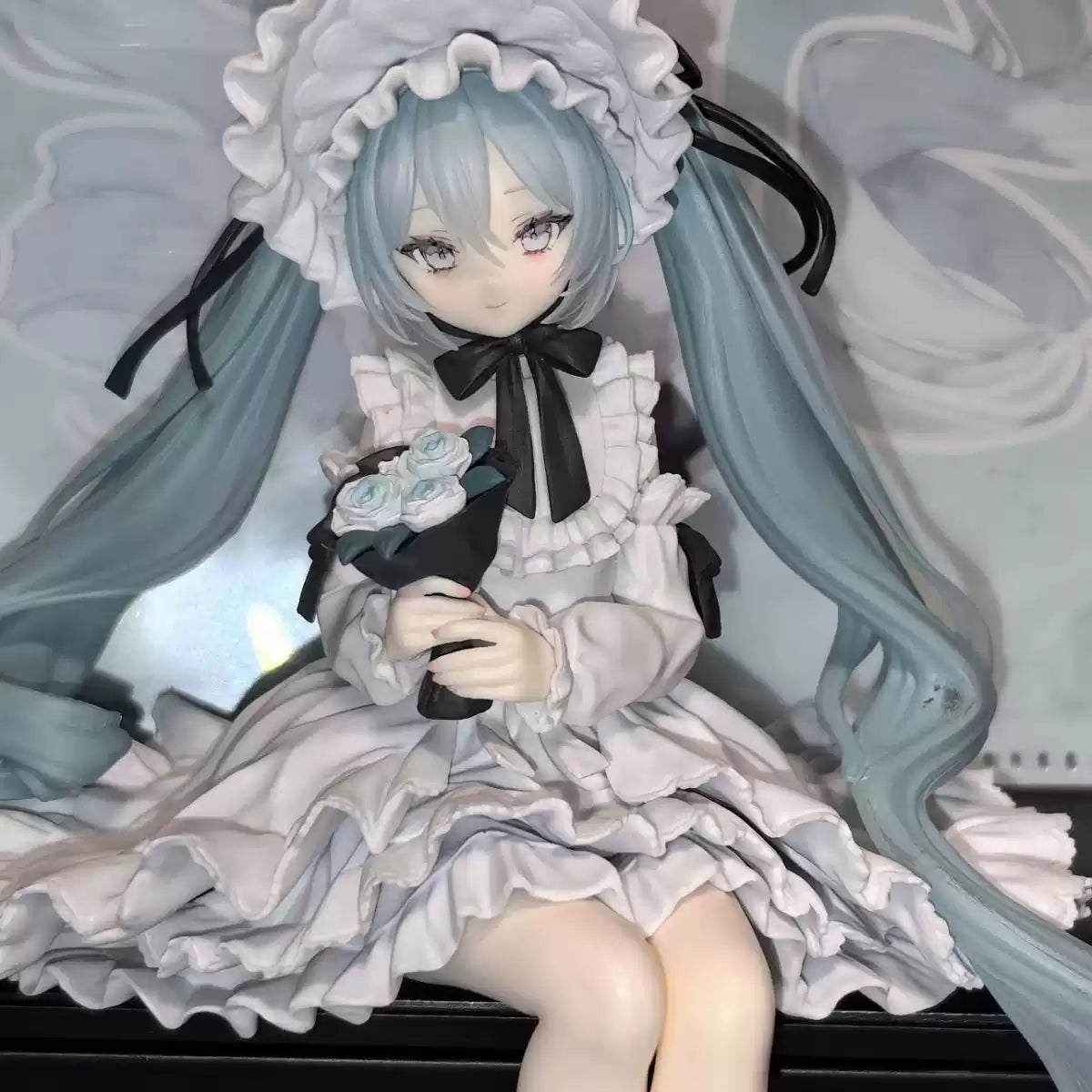 Hatsune Miku retro figure by Shadora, detailed model showcasing vibrant colors and iconic character design, front view.