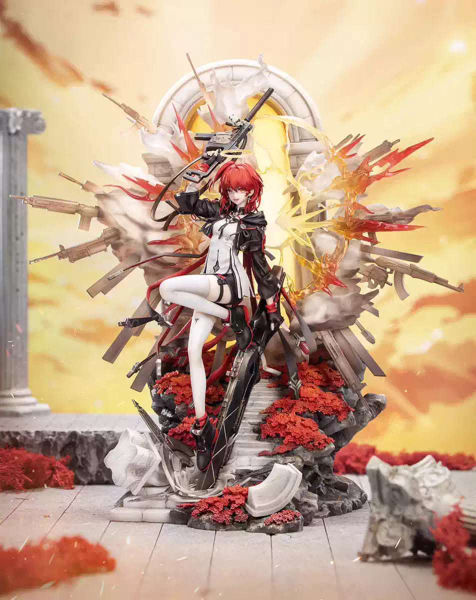 Shadora Arknights blindbox figure showing a detailed collectible character with vibrant colors and intricate design.