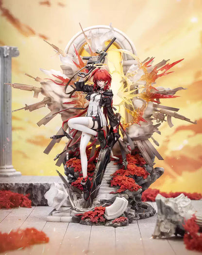Shadora Arknights blindbox figure showing a detailed collectible character with vibrant colors and intricate design.