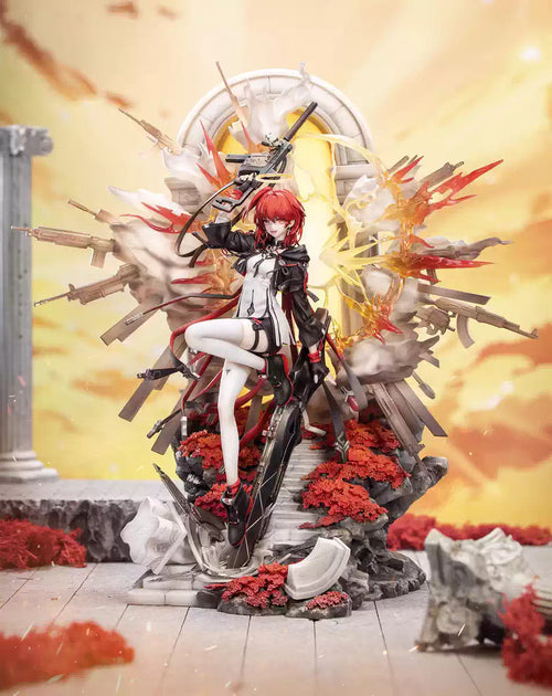 Shadora Arknights blindbox figure showing a detailed collectible character with vibrant colors and intricate design.