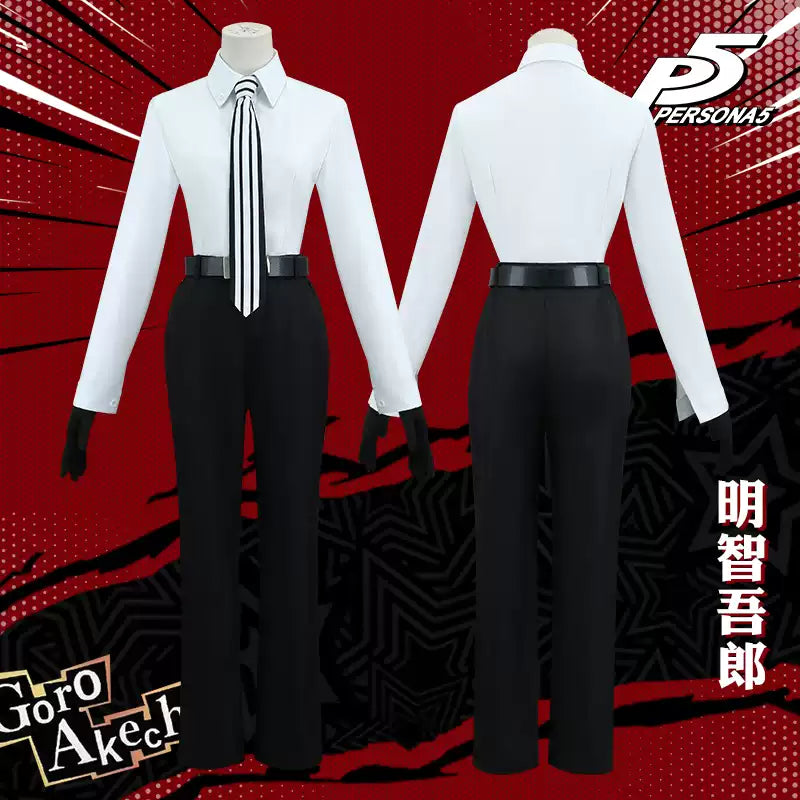 Goro Akechi cosplay costume from Magami Tensei by Shadora, featuring detailed character-inspired clothing and accessories.