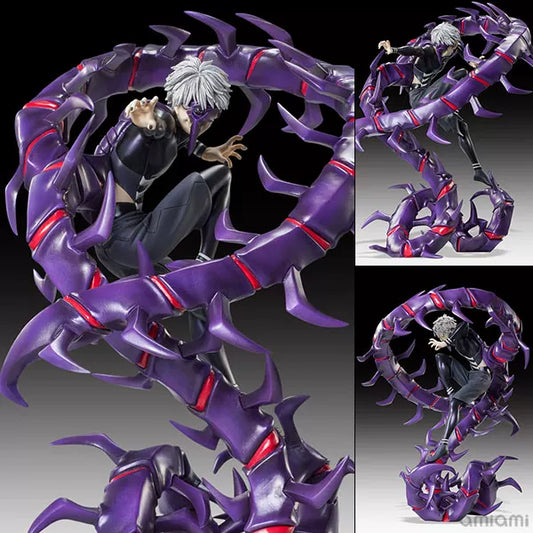 Tokyo Ghoul Kaneki Ken figure by Shadora, detailed collectible figurine showcasing Kaneki's iconic mask and outfit from the series.