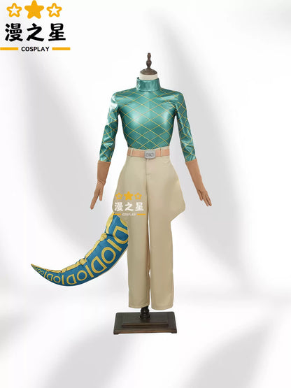 Dio Brando cosplay wig and costume from Jojo series, featuring spiked hairstyle and detailed outfit by Shadora