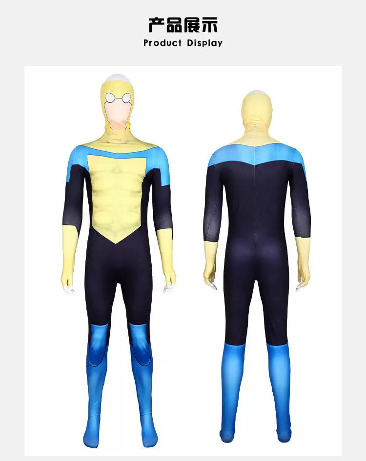 Mark Grayson cosplay from Invincible by Shadora, featuring costume details and vibrant costume colors.