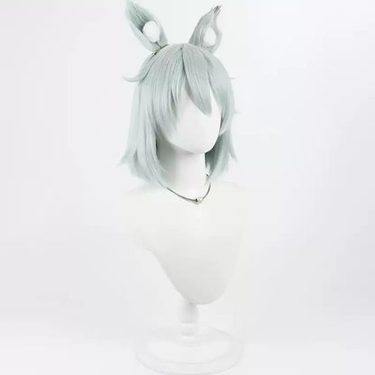 Shadora Sato Yaniko Peruk Chainsmoker Cat costume wig with black and red hair, featuring detailed feline-themed design and accessories.