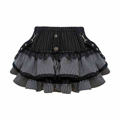 Eprolo Gri Hırkalı Kat Kat Mini Etek 3’lü Kombin Seti, layered mini skirt with matching cardigan, stylish and versatile fashion ensemble