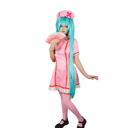 Hatsune Miku Hemşire Cosplay (&Peruk)