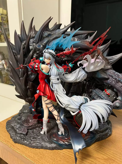Shadora Arknights figurine blindbox collectible featuring detailed character design in a colorful pose.