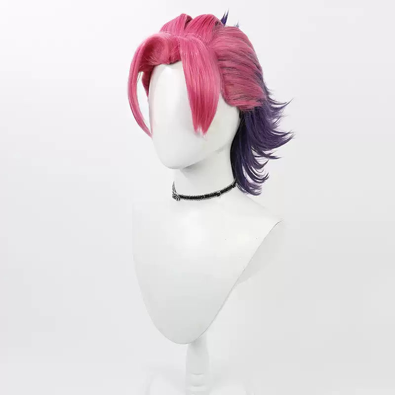 Shadora Heartsteel Kayn Peruk from League of Legends featuring detailed, dark metallic hair with intricate design elements.