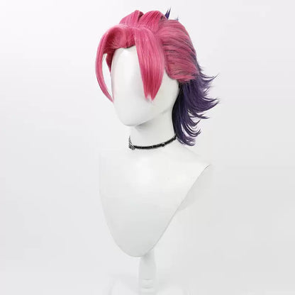 Shadora Heartsteel Kayn Peruk from League of Legends featuring detailed, dark metallic hair with intricate design elements.