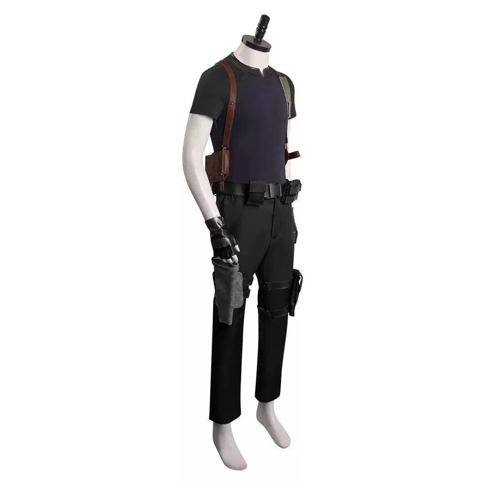 Leon Scott Kennedy cosplay costume from Resident Evil by Shadora, featuring his signature outfit and accessories.