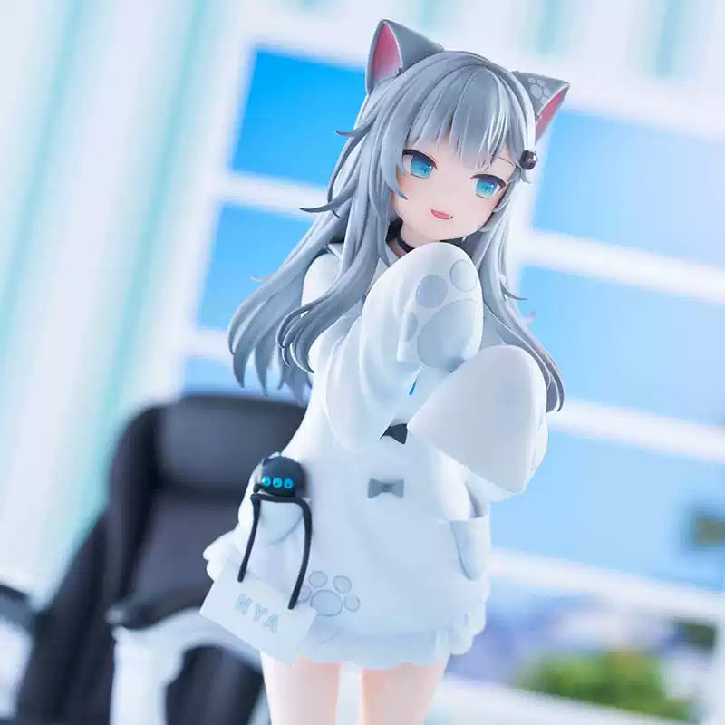 Shadora Amashiro Natsuki figurine with detailed anime character design, wearing a colorful outfit and holding a small accessory.